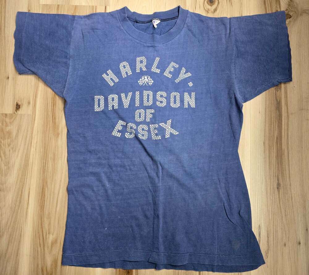 1950's Champion Harley Davidson of Essex Bloomfield NJ t-shirt blue medium